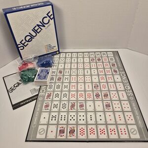 Sequence Classic Board Game Complete Family Game Night Cards Chips Set